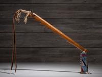 Northern Plains Sawtooth Quirt, with Beaded Wrist Strap