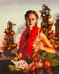 Helen Graber, (American, 20th/21st century), Self Portrait in Red, 2003