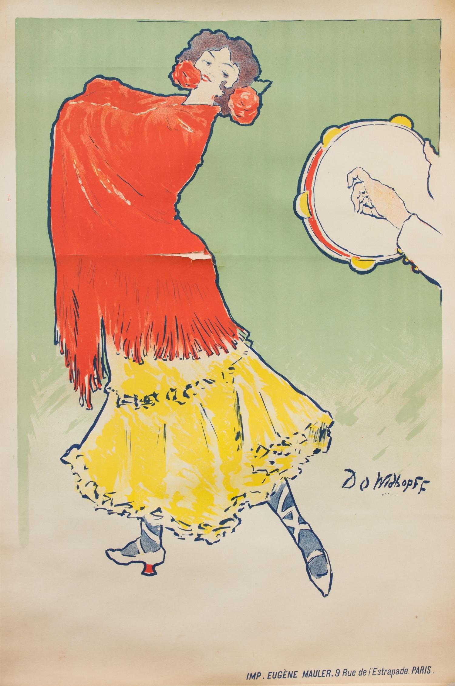 Three Art-Nouveau Posters Largest: 52 x 35 inches. — LATE 19TH CENTURY/EARLY 20TH CENTURY
