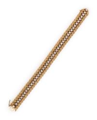 YELLOW GOLD AND DIAMOND BRACELET
