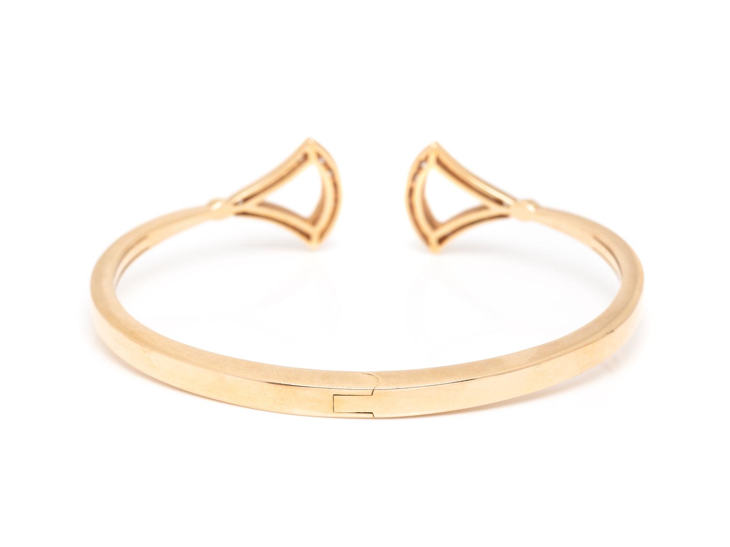 BULGARI, ROSE GOLD AND DIAMOND 'DIVAS' DREAM' BANGLE BRACELET