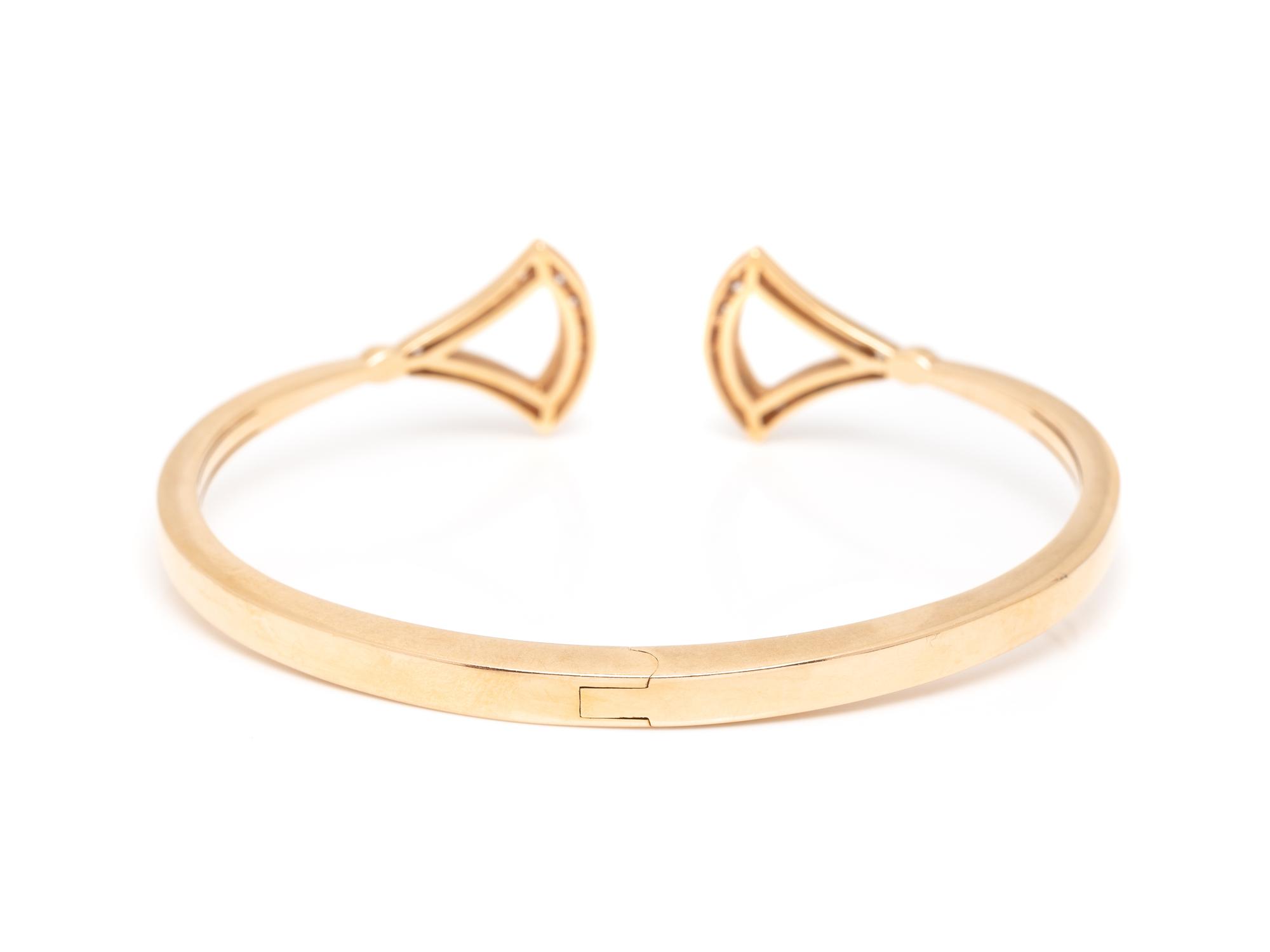 BULGARI, ROSE GOLD AND DIAMOND 'DIVAS' DREAM' BANGLE BRACELET