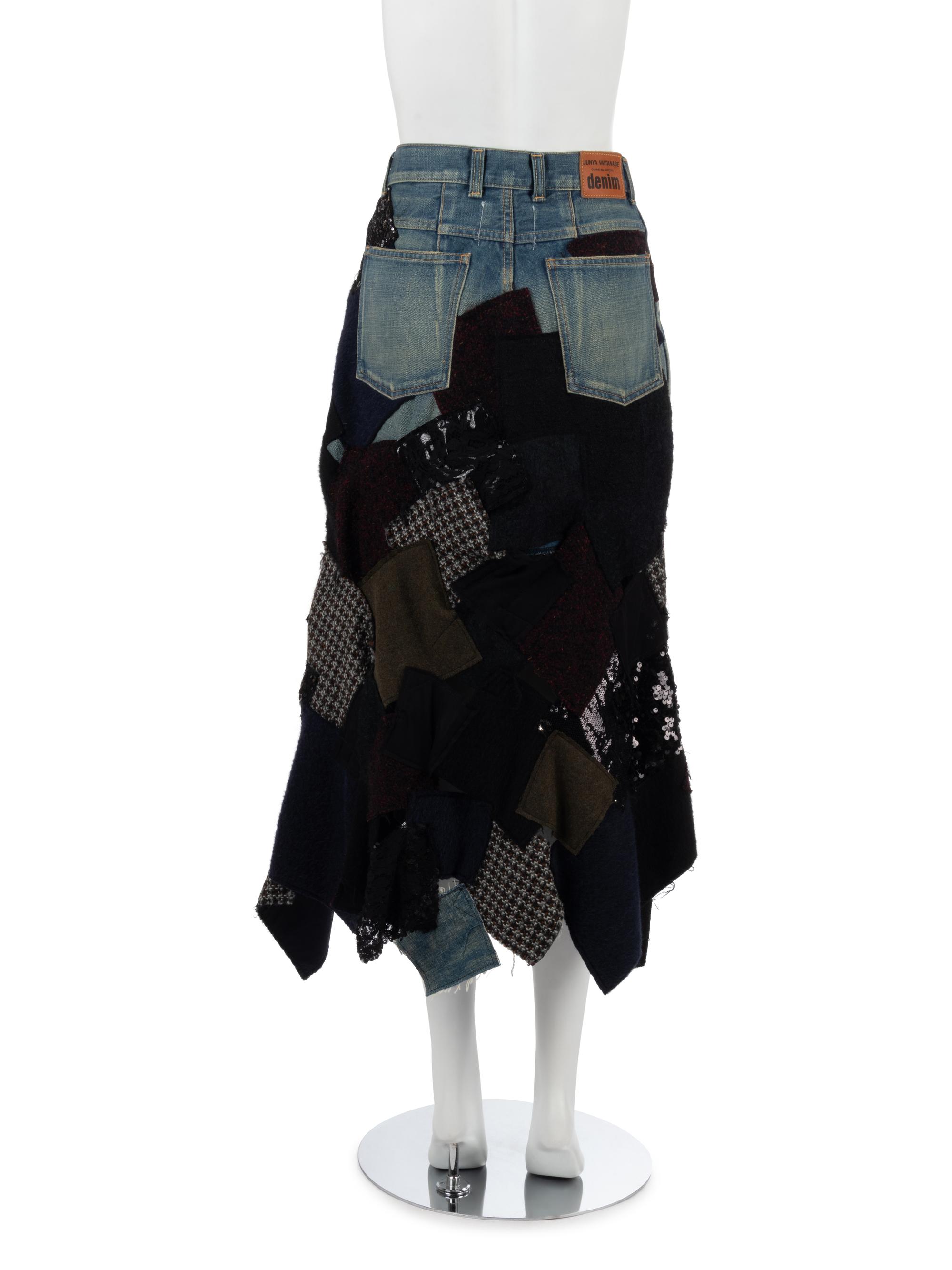 Junya Watanabe Patched Denim Skirt, Fall/Winter 2014