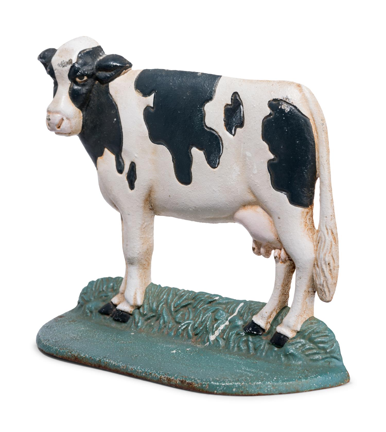 A Victorian Style Painted Cast Iron Door Stop