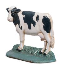 A Victorian Style Painted Cast Iron Door Stop