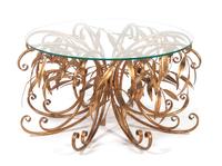 An Italian Gilt Metal Occasional Table Diameter 35 inches. — MID-CENTURY
