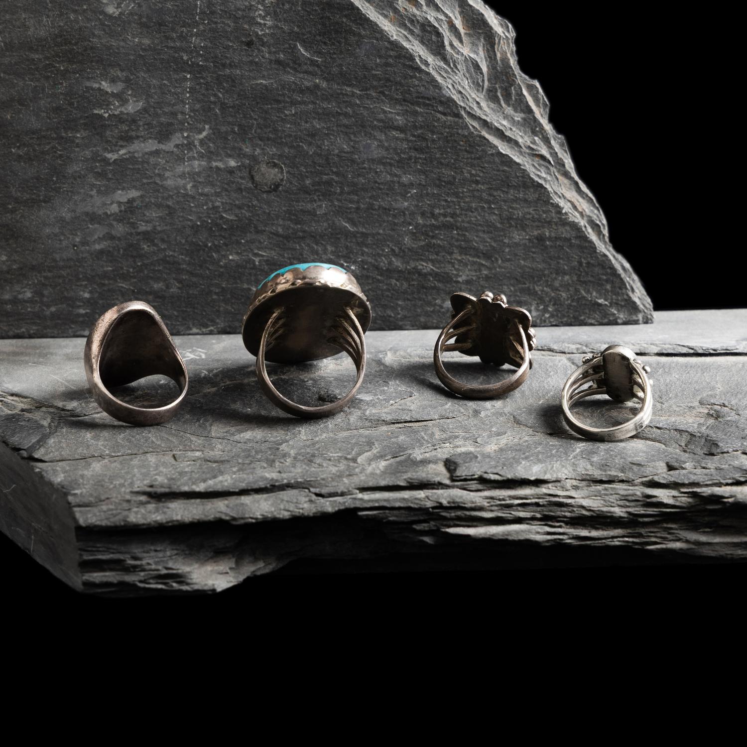 Navajo Silver and Turquoise Rings
