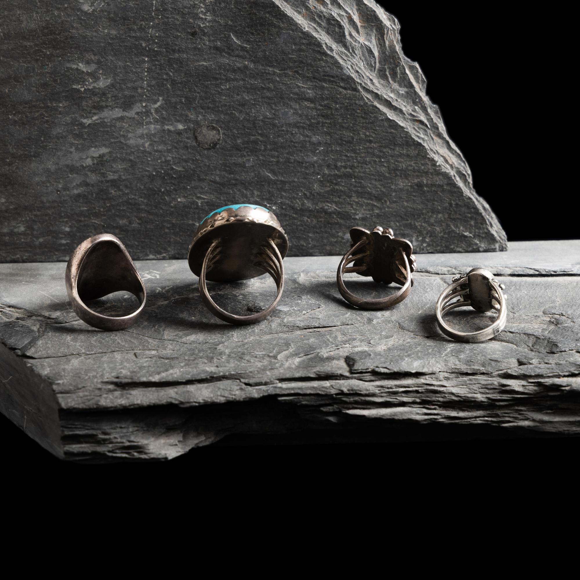 Navajo Silver and Turquoise Rings