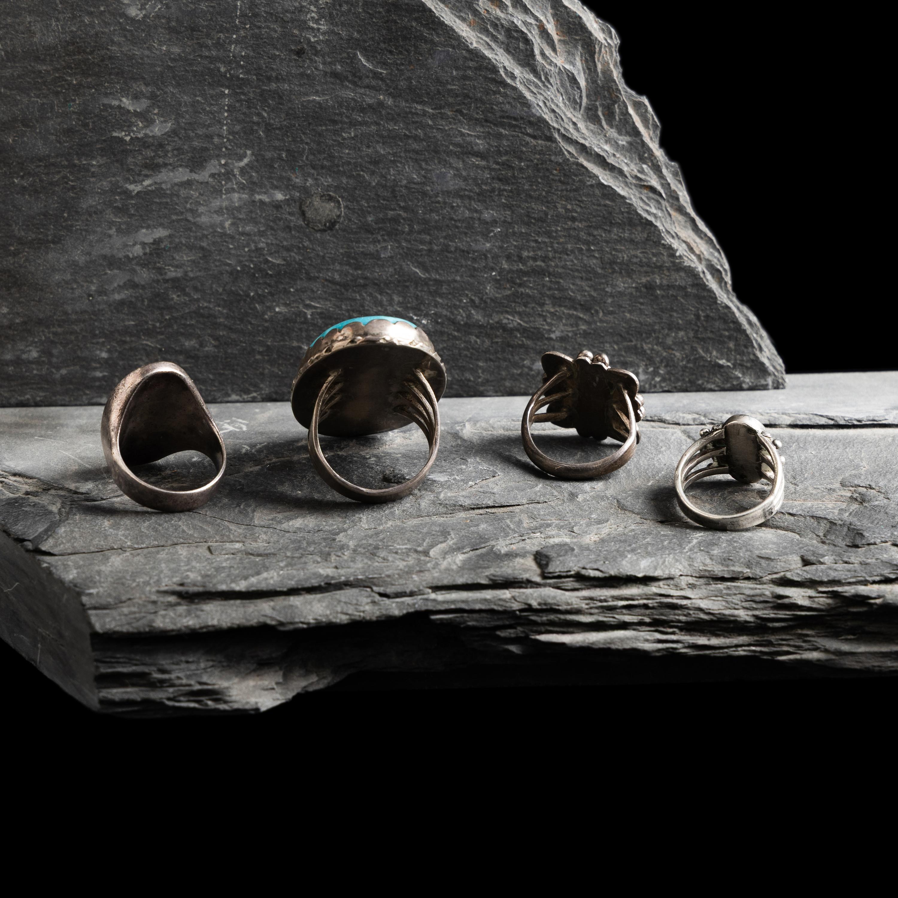Navajo Silver and Turquoise Rings