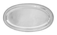 A Silver-Plate Tray, , of oval form with foliate festoon decorated border.
