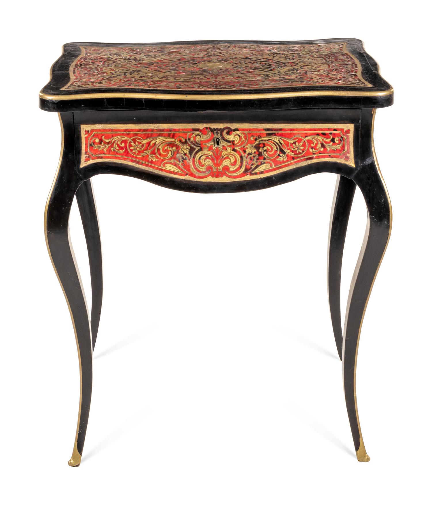 A Napoleon III Style Boulle Marquetry Table