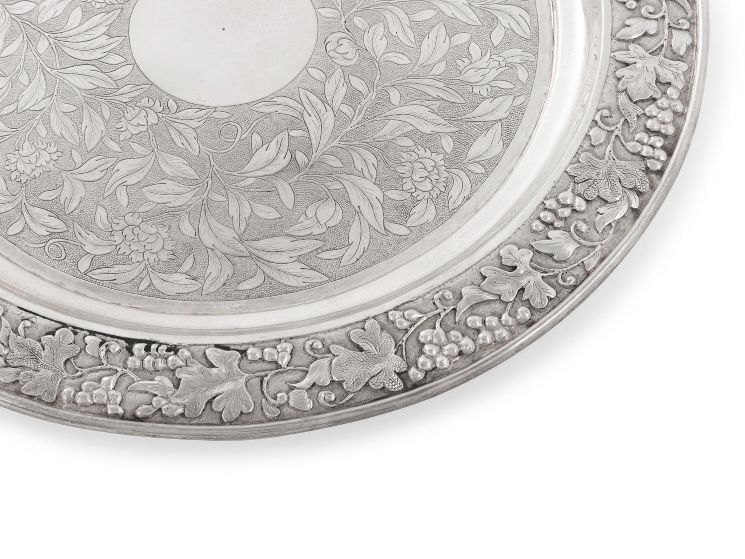 A Chinese Export Silver Salver