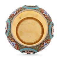 A Feodor Ruckert Enameled Silver Bowl