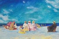 Edward Henry Potthast (American, 1857-1927) — Picnic on the Beach , c. 1910