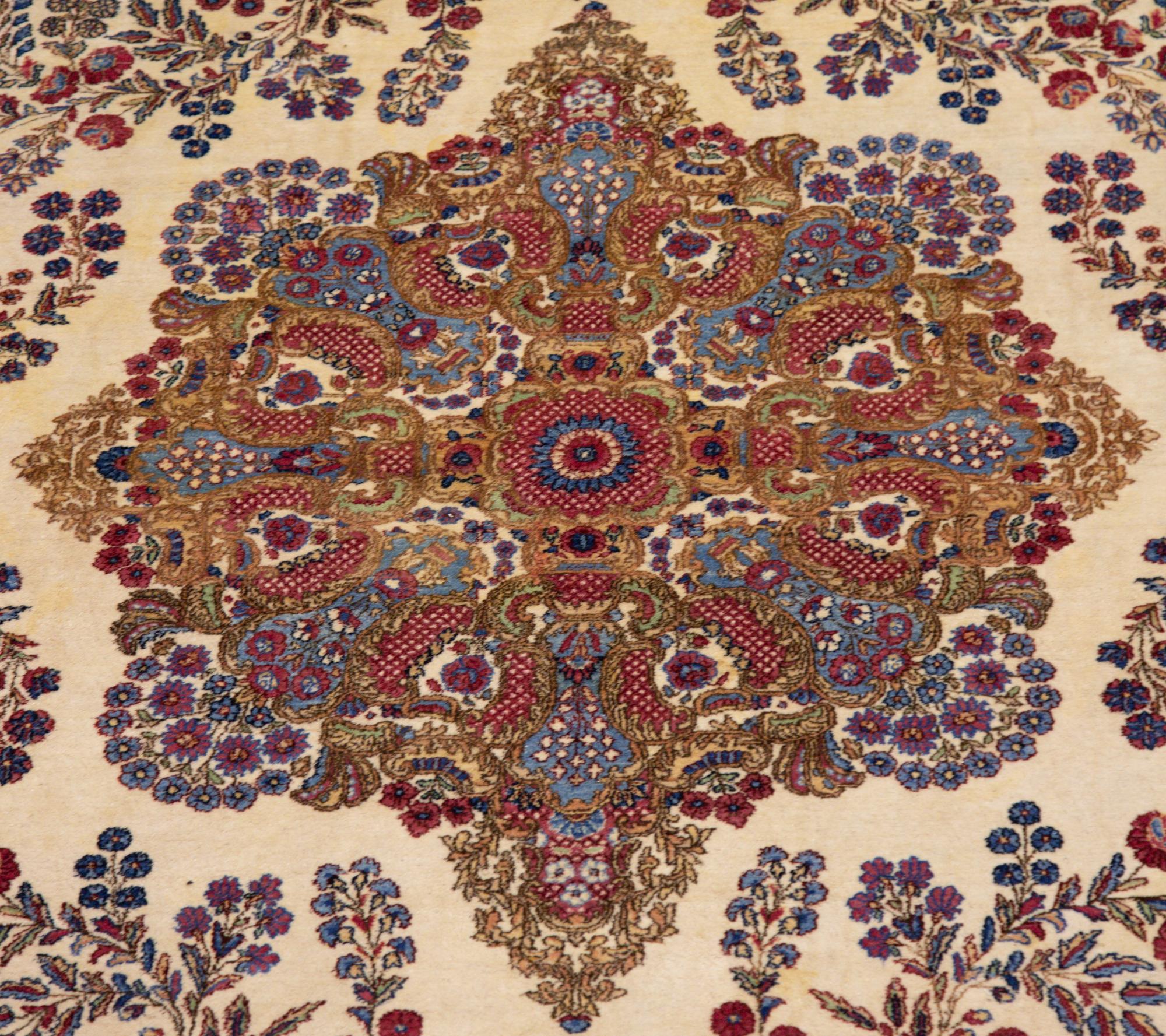 A Kirman Wool Rug