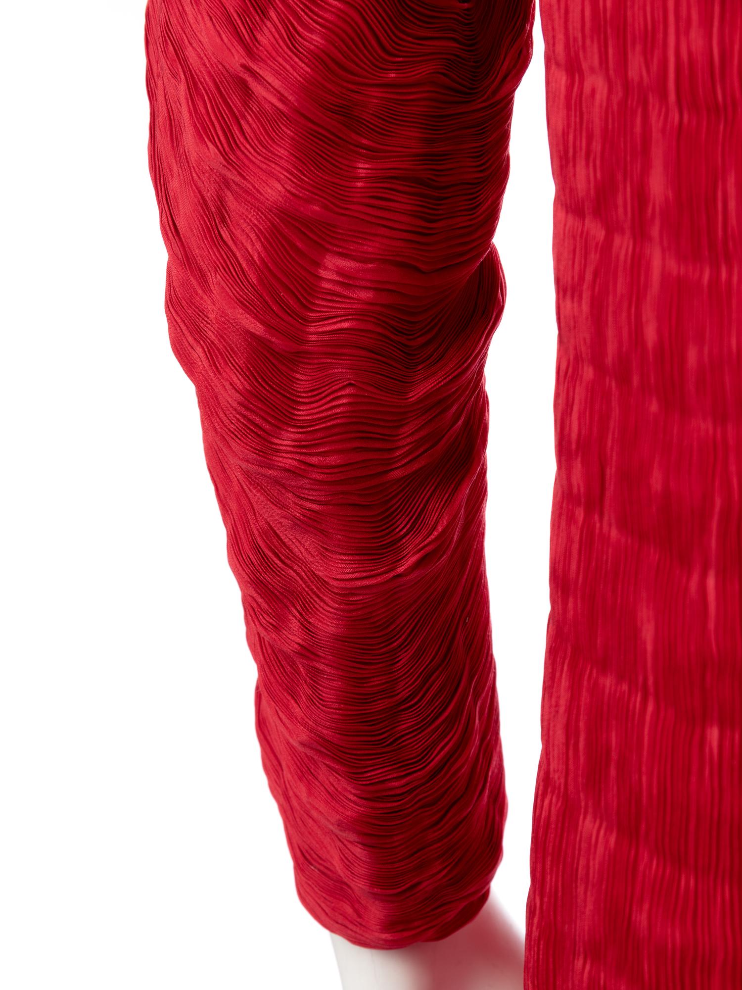 Venetia Studium Silk Pleated Dress, 1984-90s