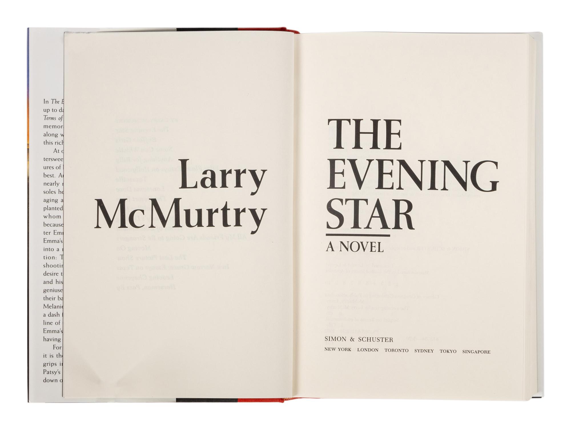 McMURTRY, Larry (1936-2021). A group of 16 works by McMurtry, ALL FIRST EDITIONS, comprising: