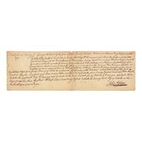 [Declaration of Independence] Wilson, James. Manuscript Document, signed