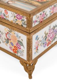 A Sèvres Style Gilt Bronze Mounted Porcelain Box