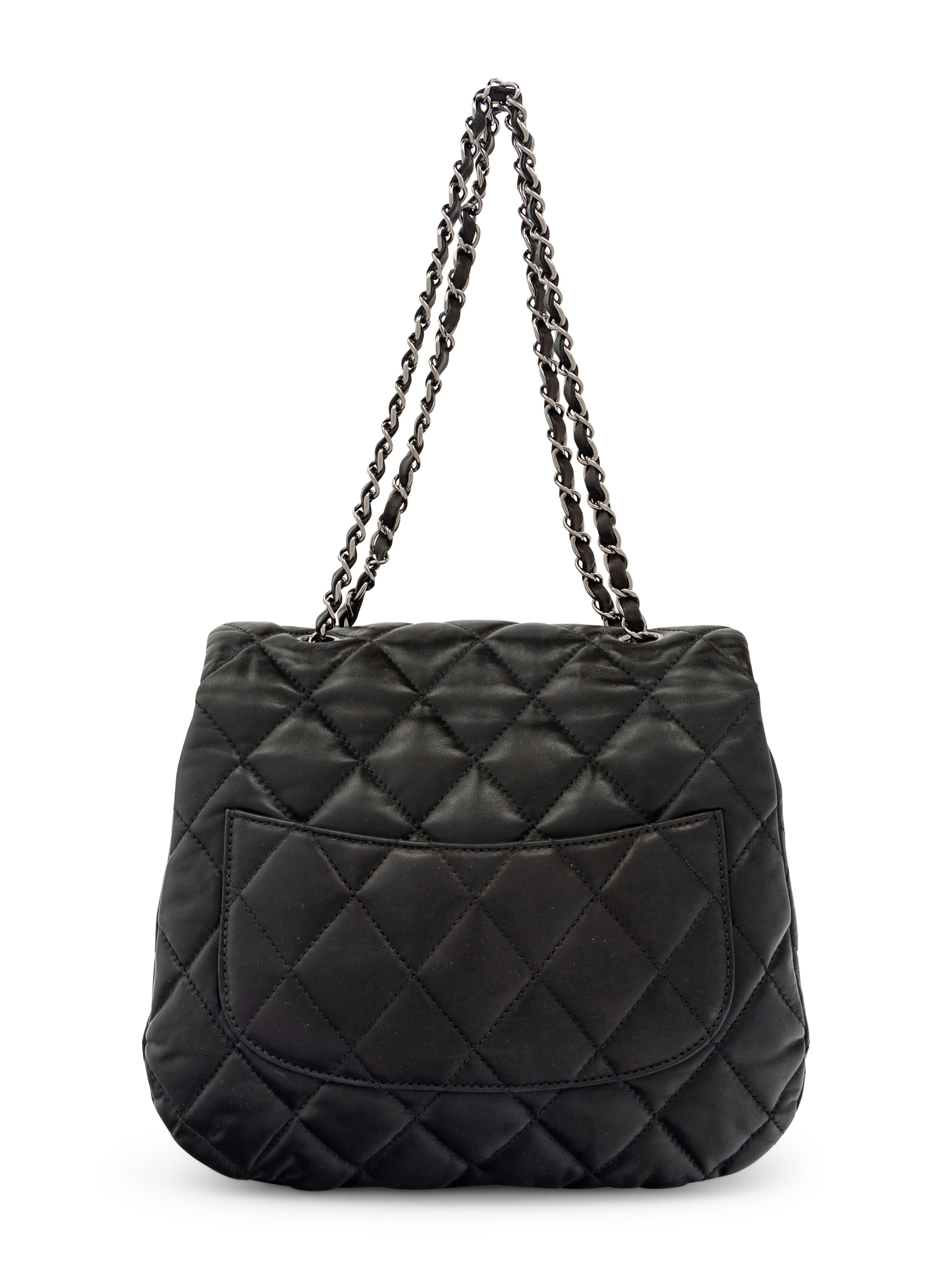 Chanel Quilted Lambskin Leather Triple Compartment Bag, 2011