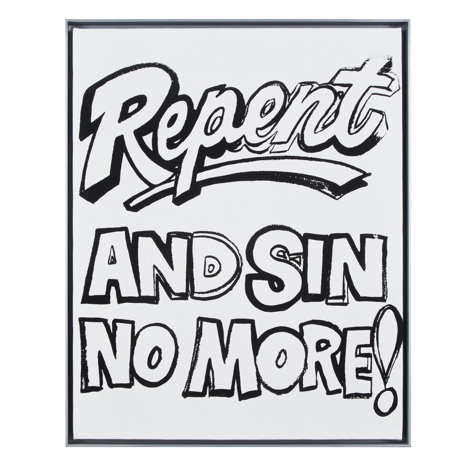 Andy Warhol (American, 1928-1987) — Repent and Sin No More! (Positive) , c.1985-1986