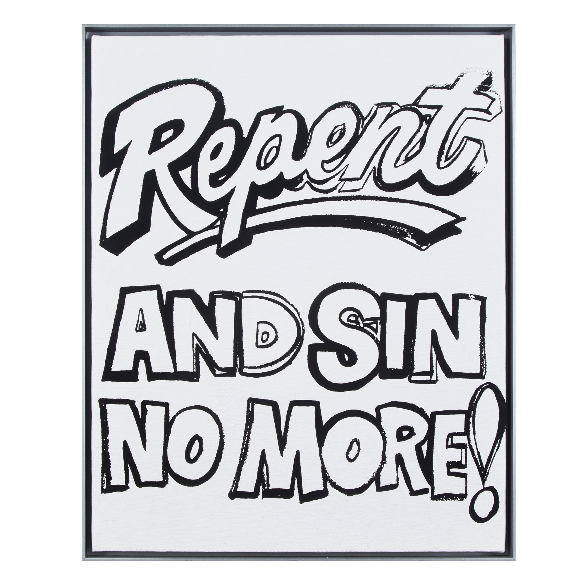 Andy Warhol (American, 1928-1987) — Repent and Sin No More! (Positive) , c.1985-1986