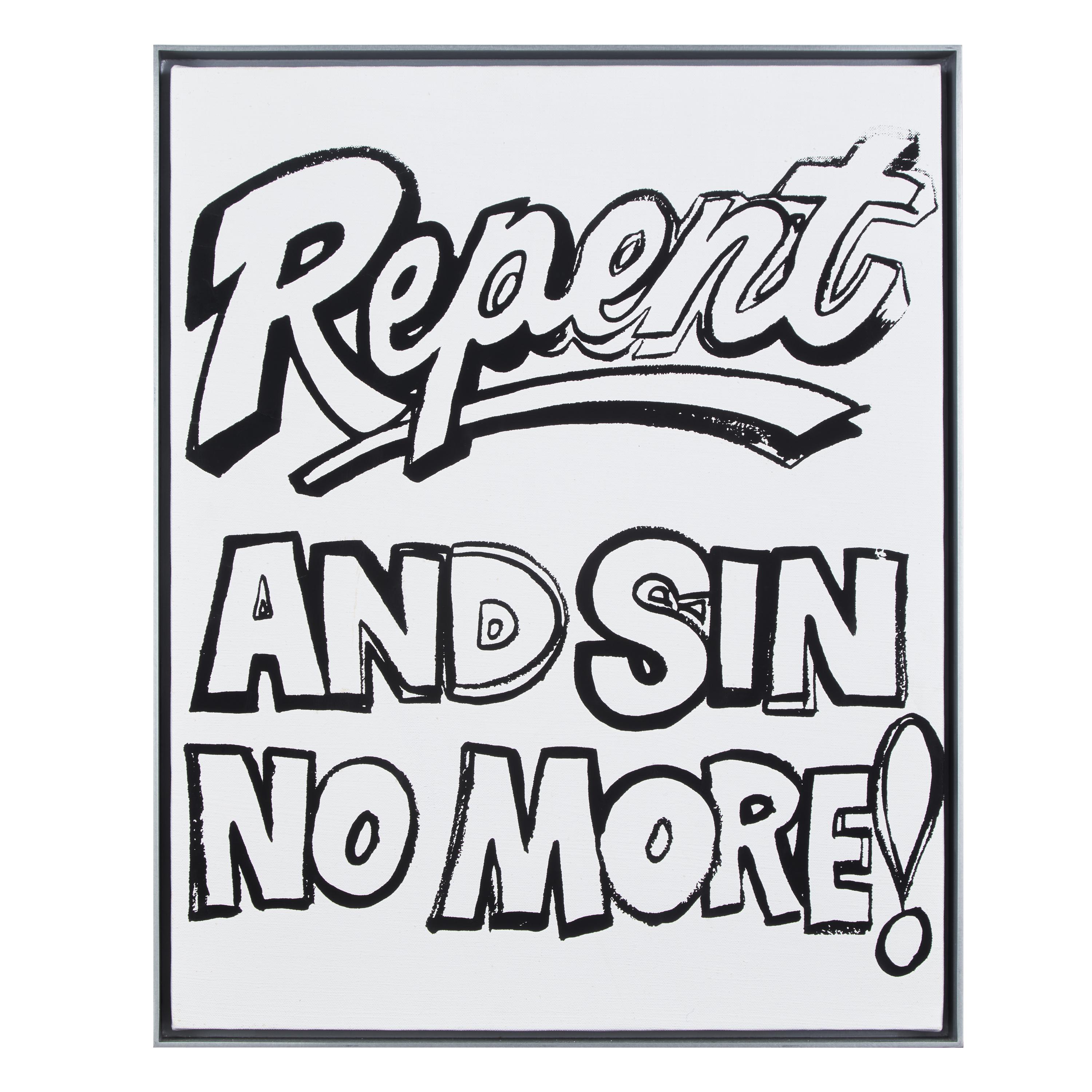 Andy Warhol (American, 1928-1987) — Repent and Sin No More! (Positive) , c.1985-1986