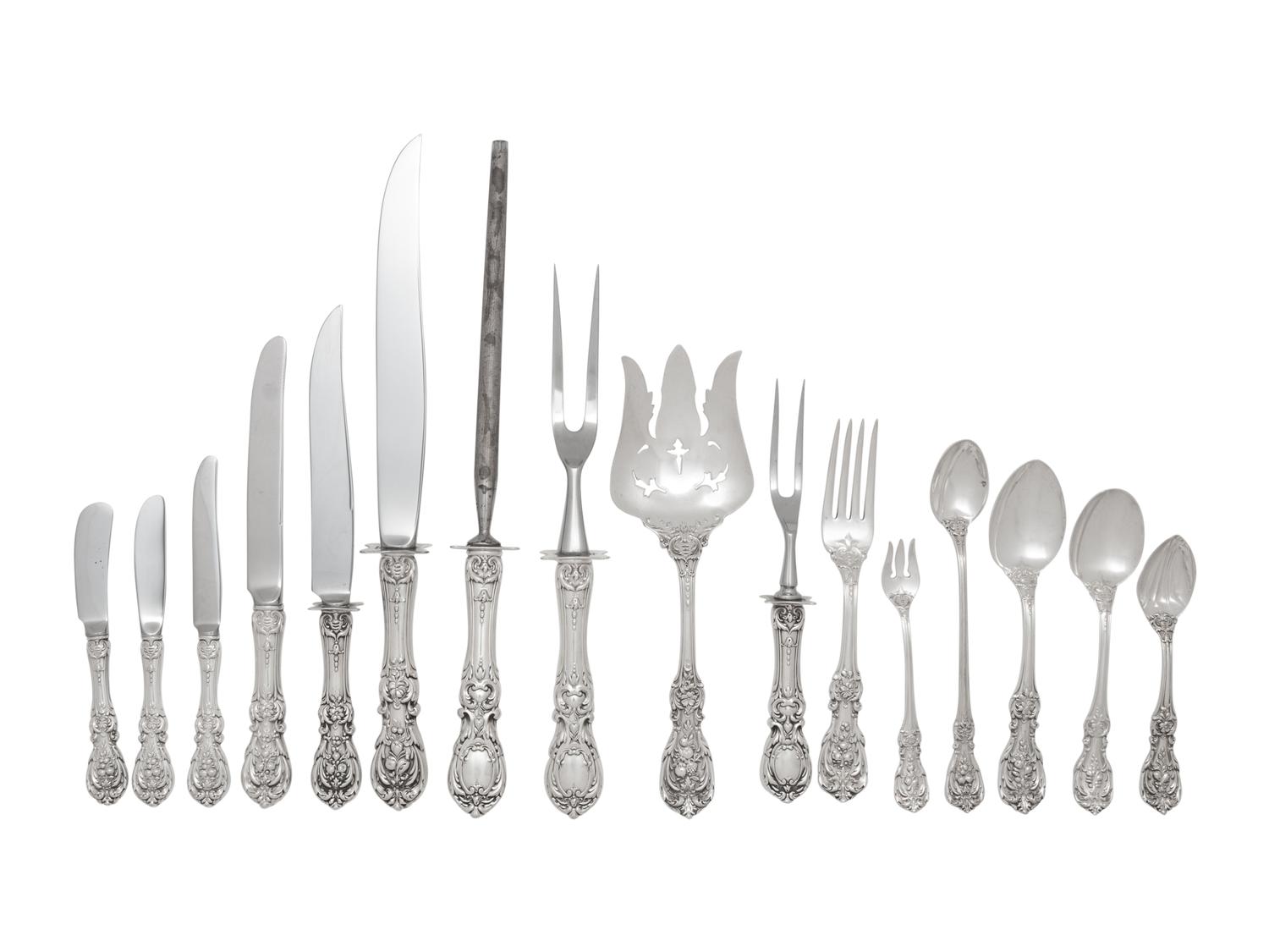 An American Silver Flatware Service