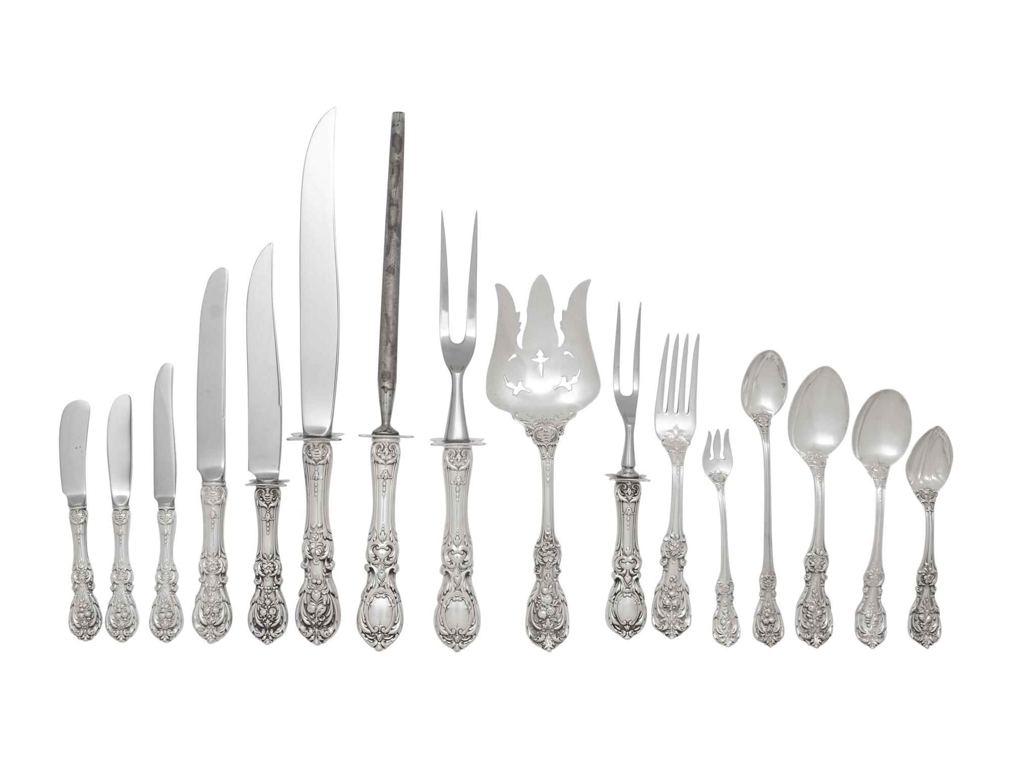 An American Silver Flatware Service