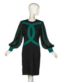 Galanos, Wool Dress
