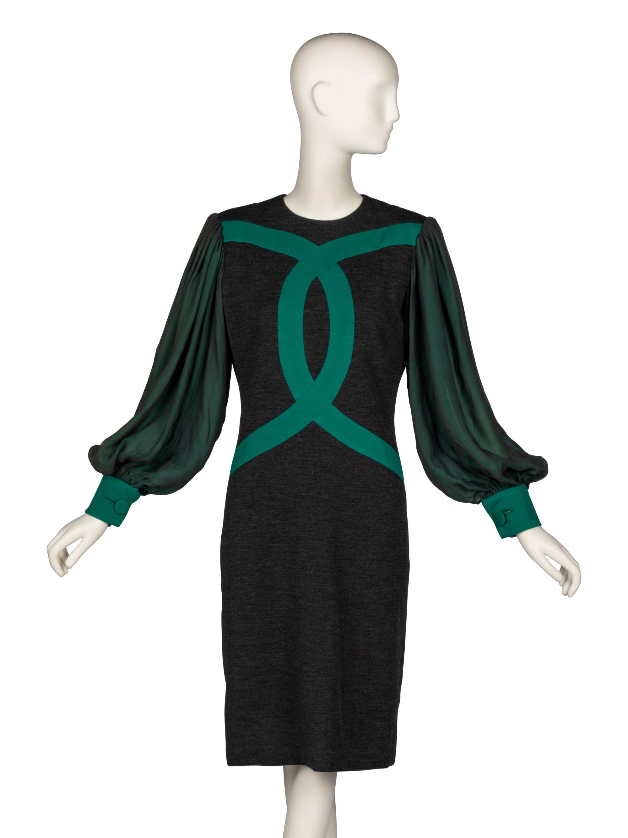 Galanos, Wool Dress