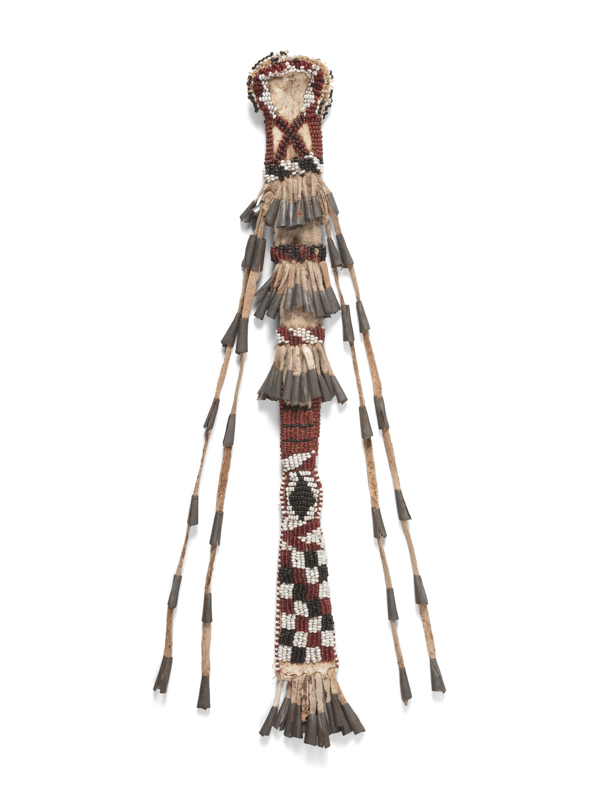 Apache Beaded Hide Awl Case