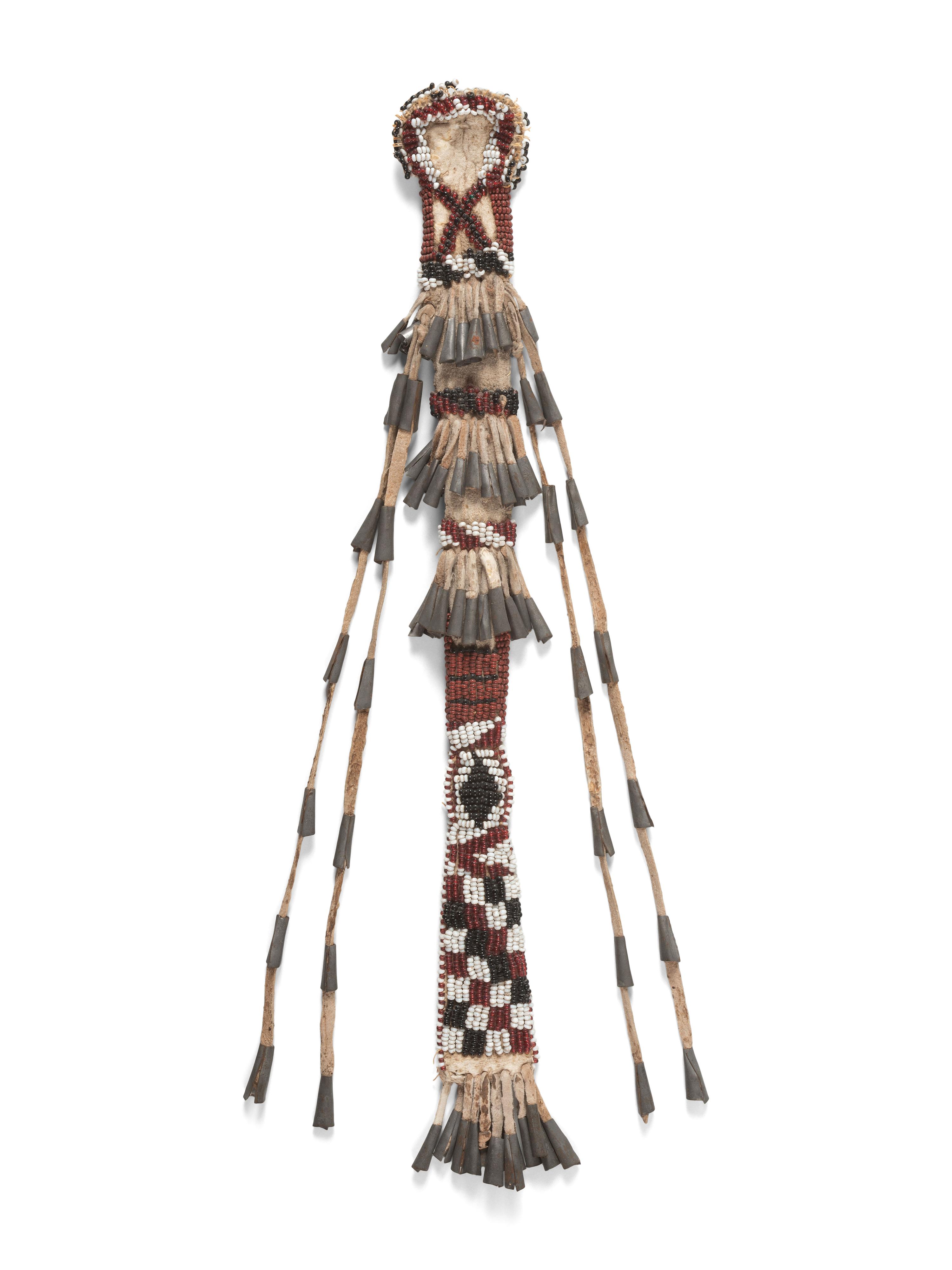 Apache Beaded Hide Awl Case