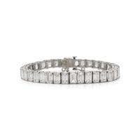 EMERALD CUT DIAMOND LINE BRACELET