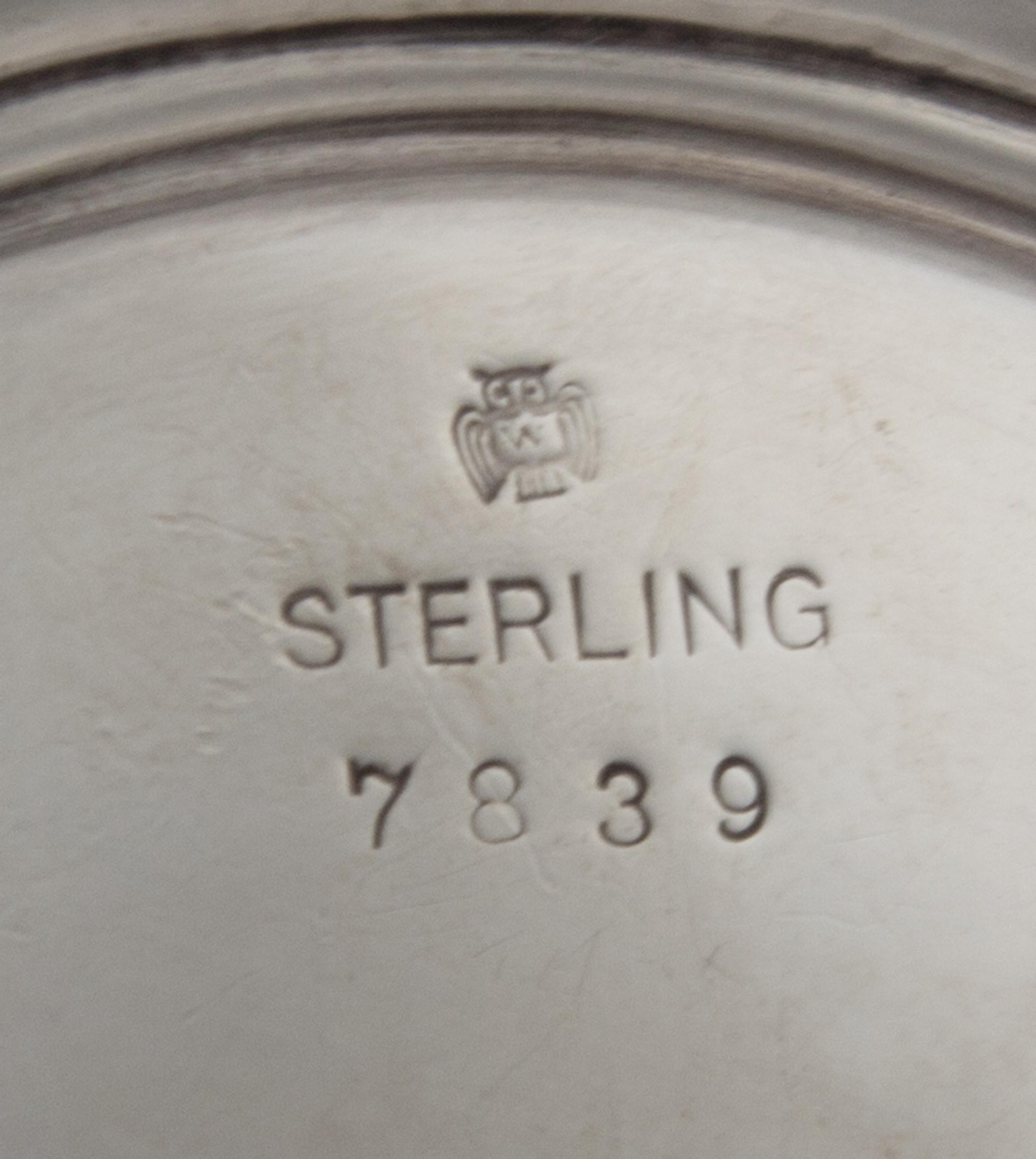 An American Silver Platter, Weidlich Serling Spoon Co., Bridgeport, CT, of oval form.