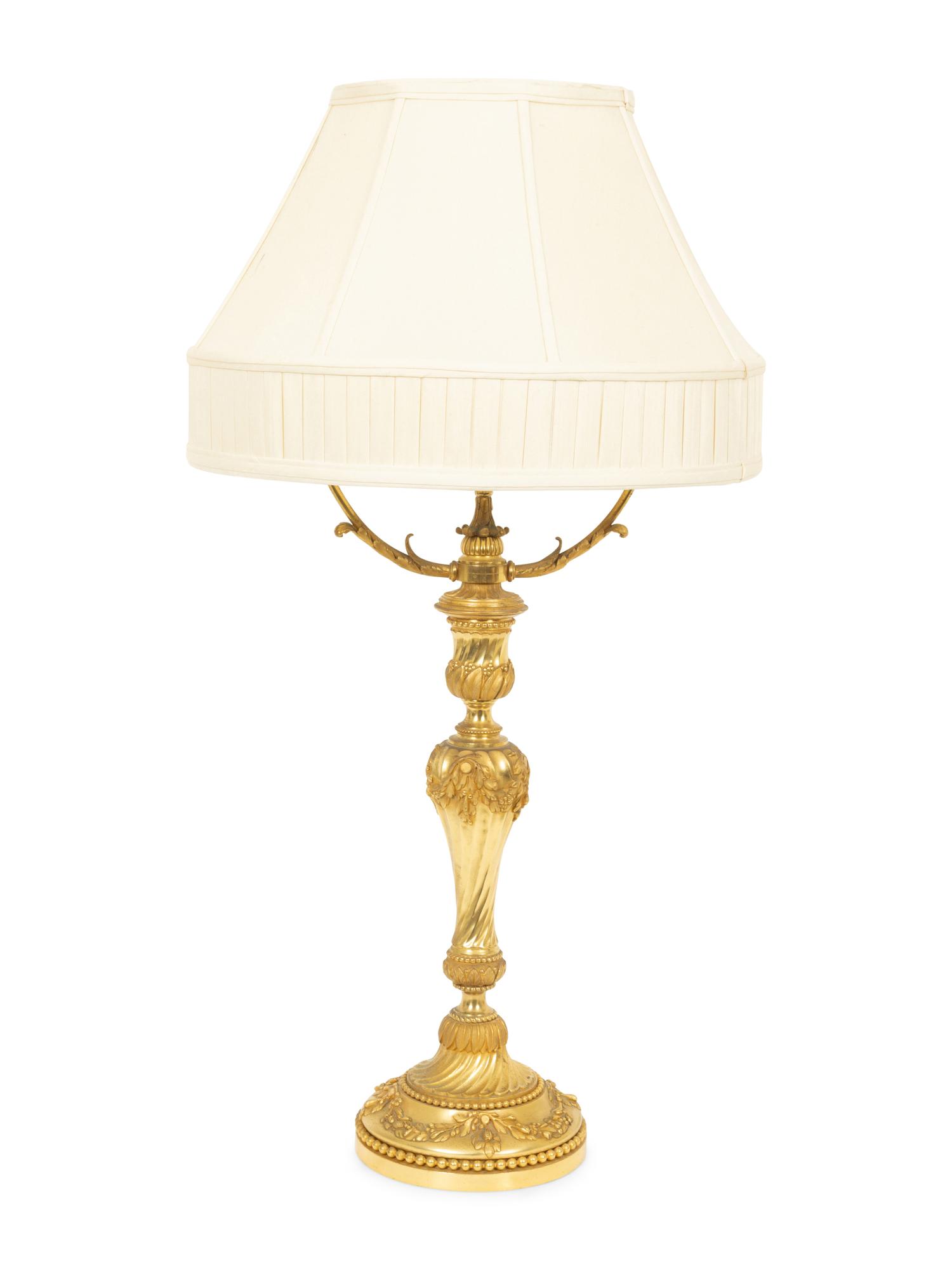 A French Gilt Bronze Lamp Base by Maison Gagneau, Paris
