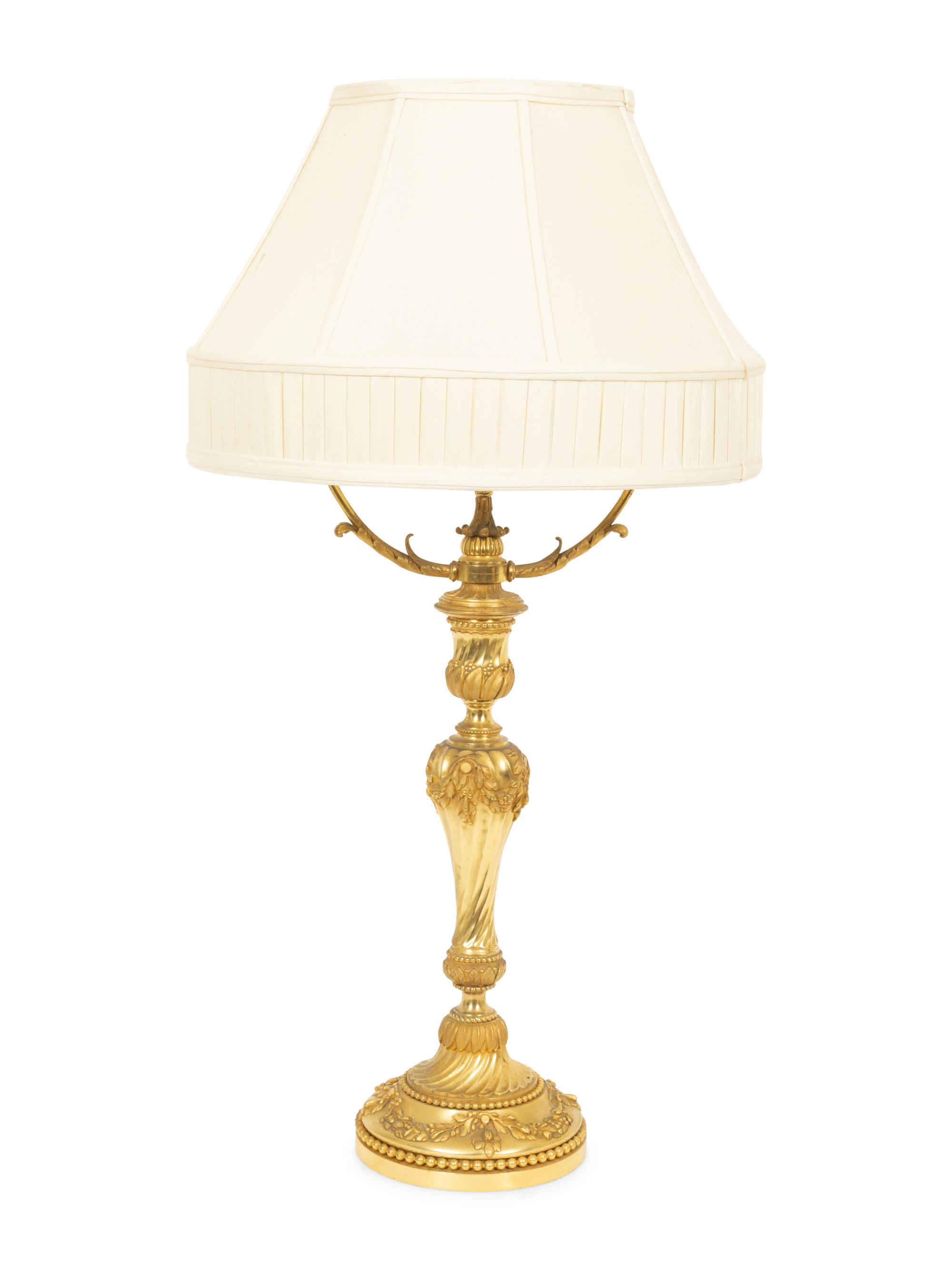 A French Gilt Bronze Lamp Base by Maison Gagneau, Paris