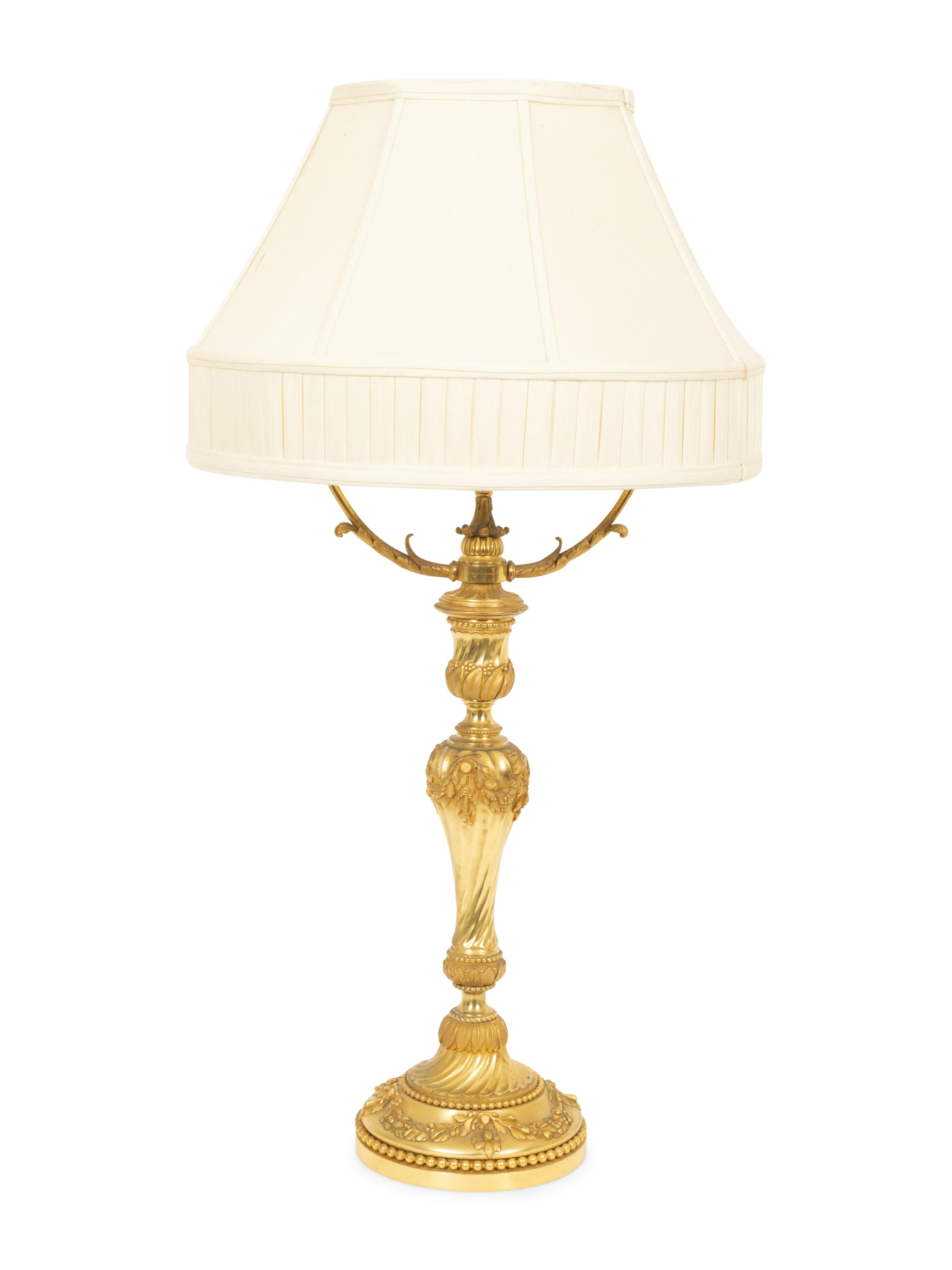 A French Gilt Bronze Lamp Base by Maison Gagneau, Paris