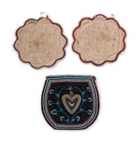 Northeastern Beaded Trivets and Purse