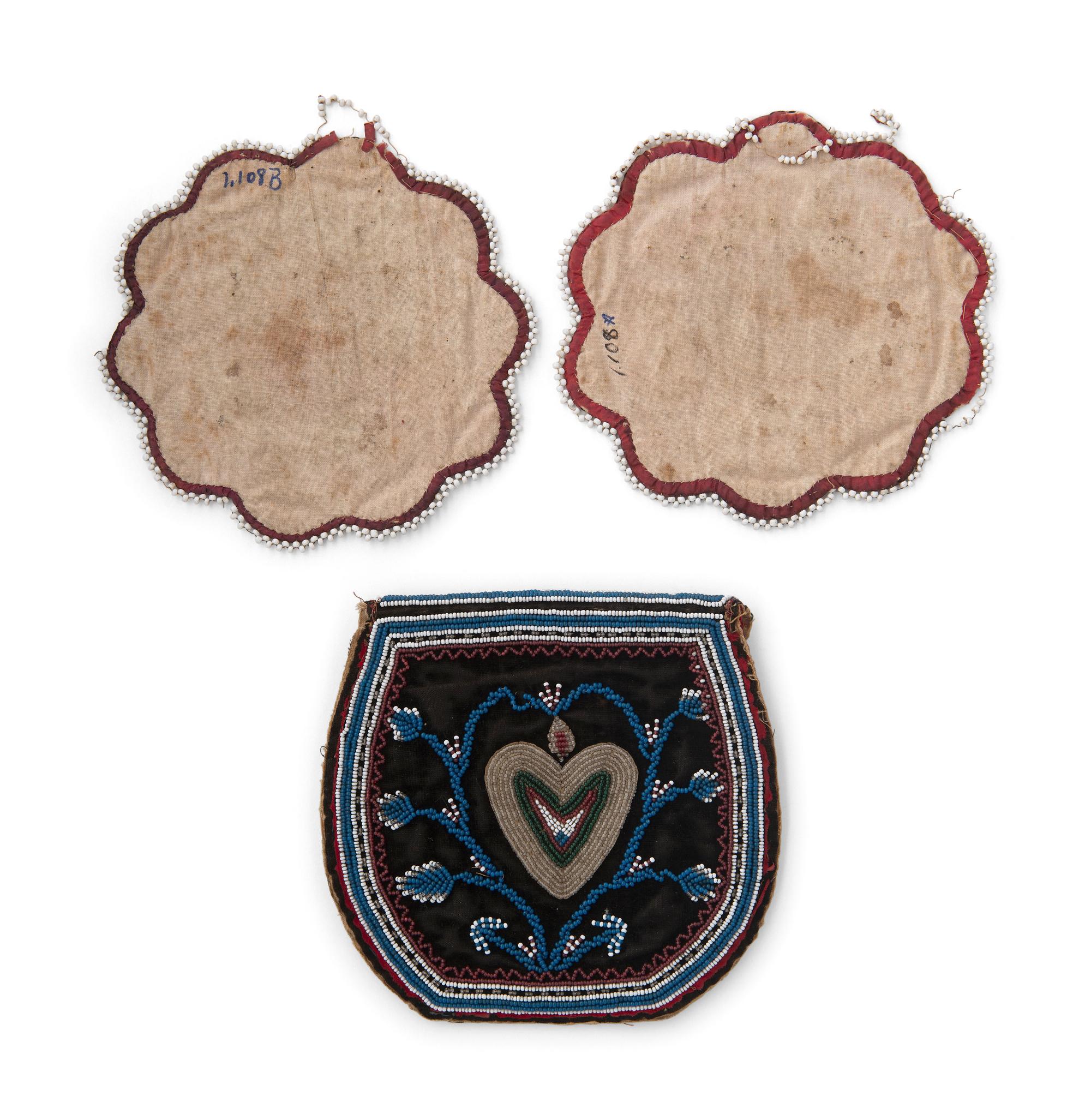 Northeastern Beaded Trivets and Purse
