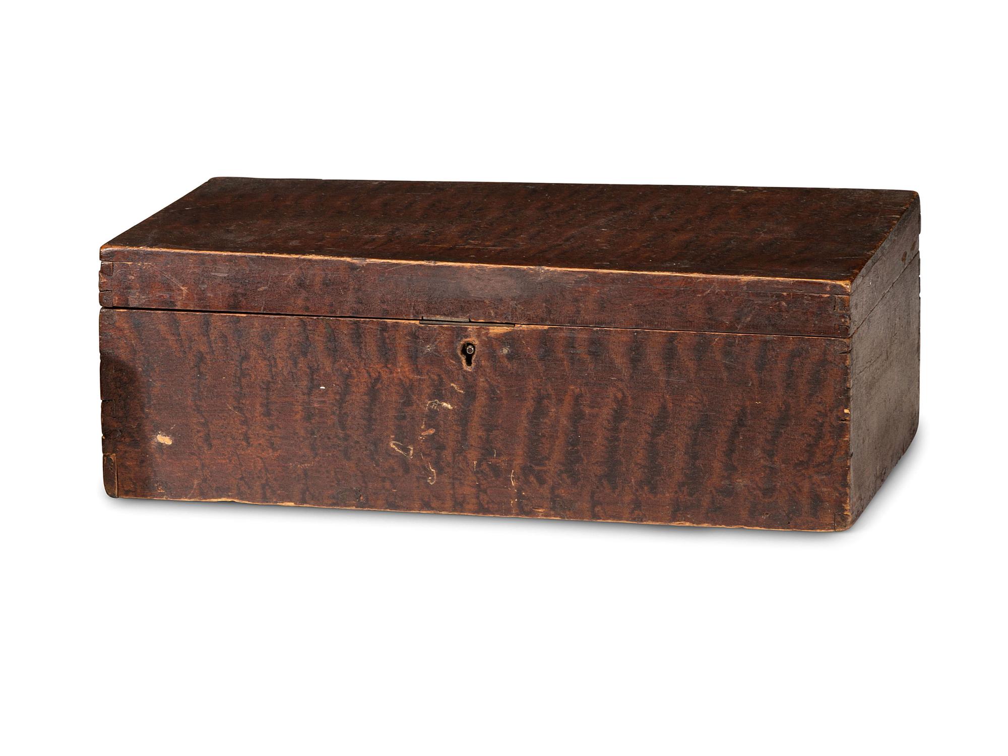 A Country Grain Painted Pine Box