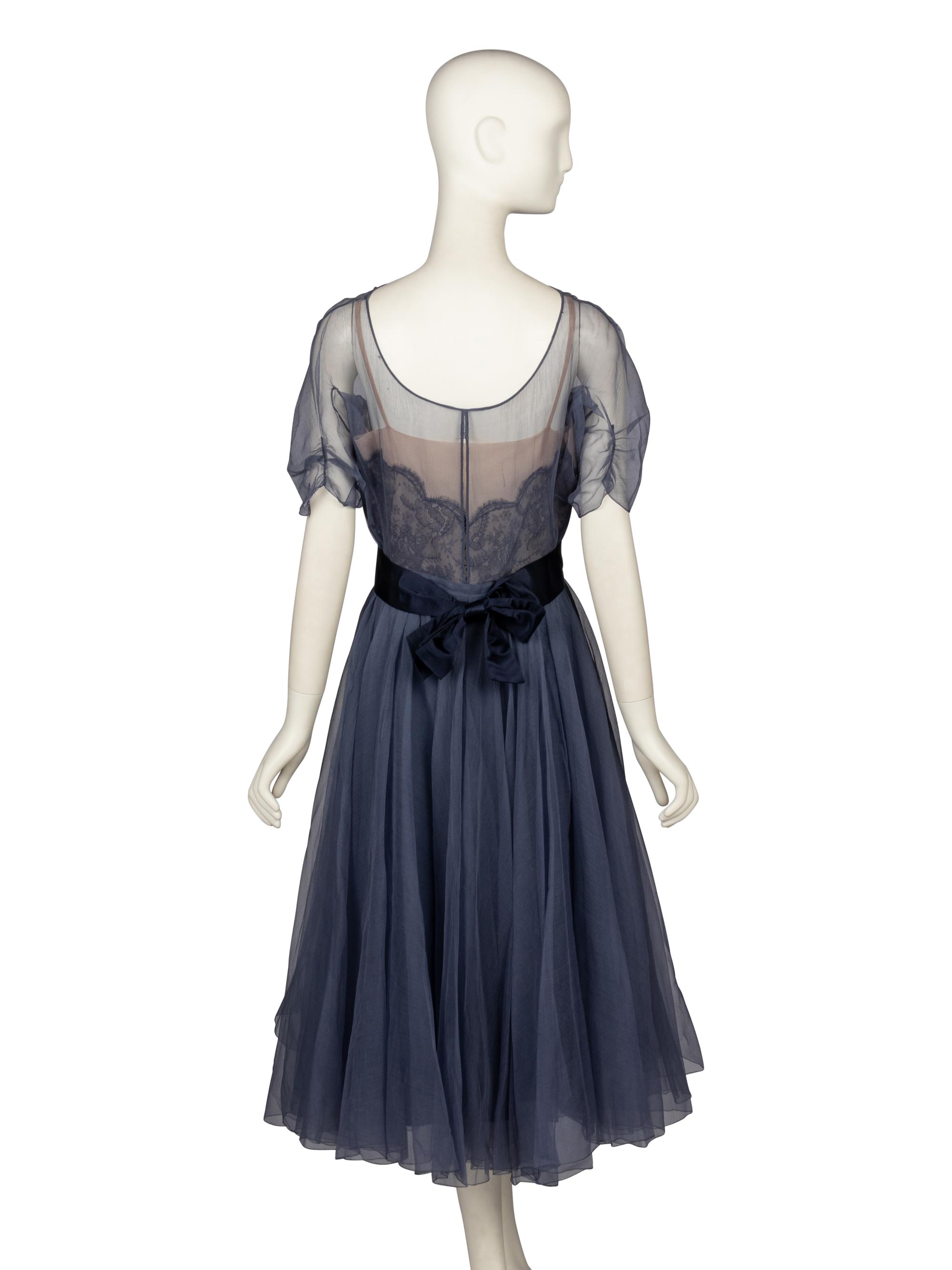 Organza Cocktail Dress, 1957