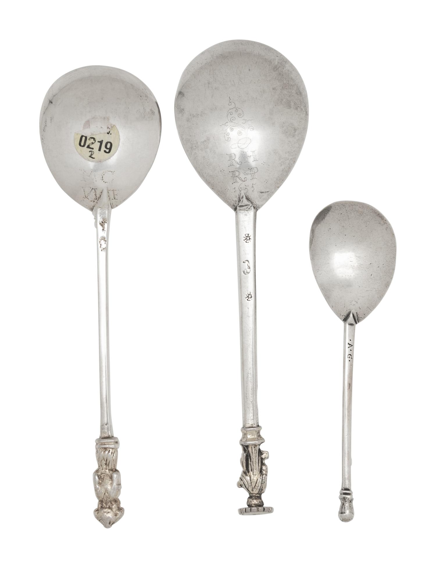 A Group of Three Silver Spoons