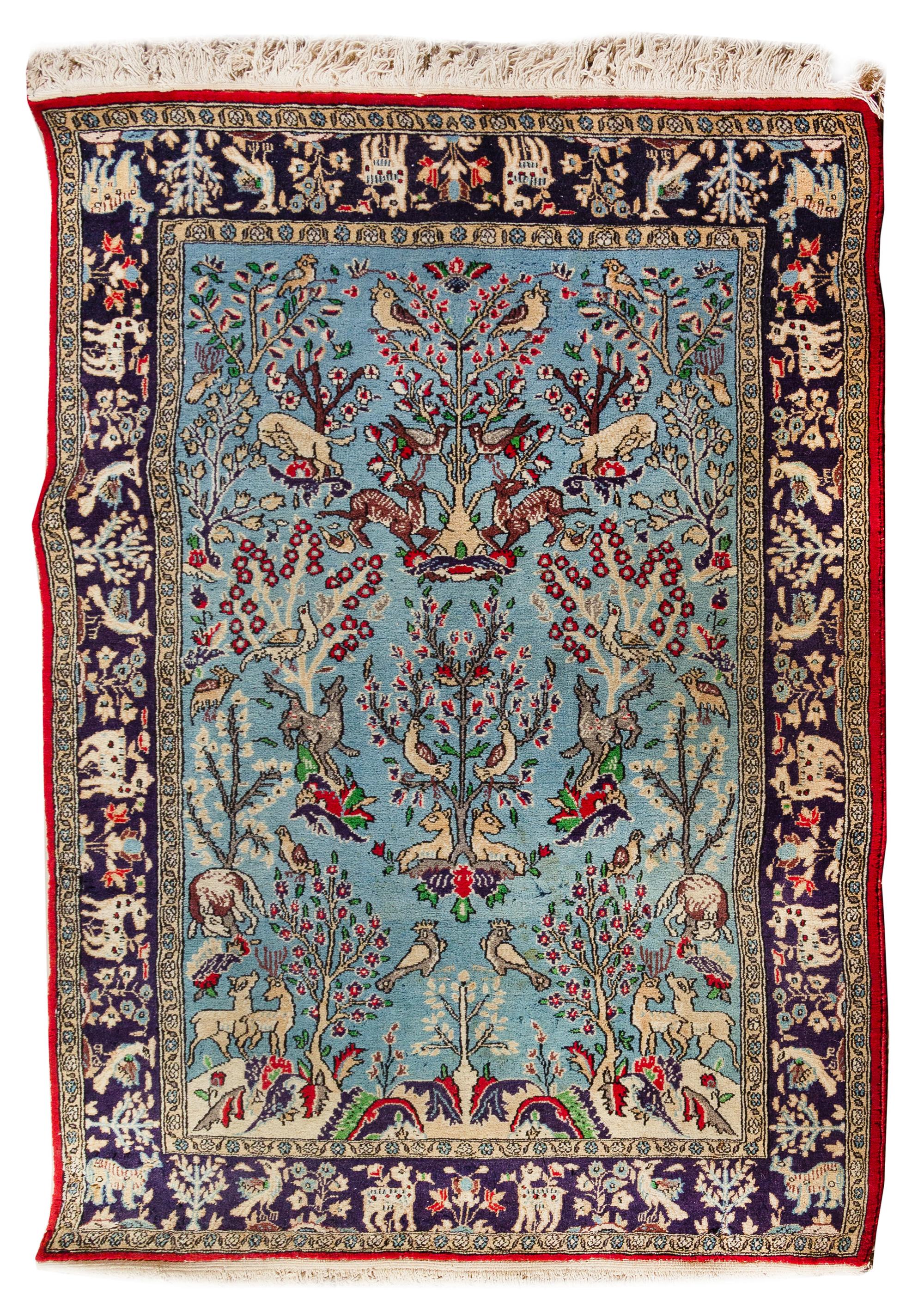 A Persian Wool Prayer Rug 4 feet 7 1/2 x 3 feet 4 3/4 inches. — 20TH CENTURY