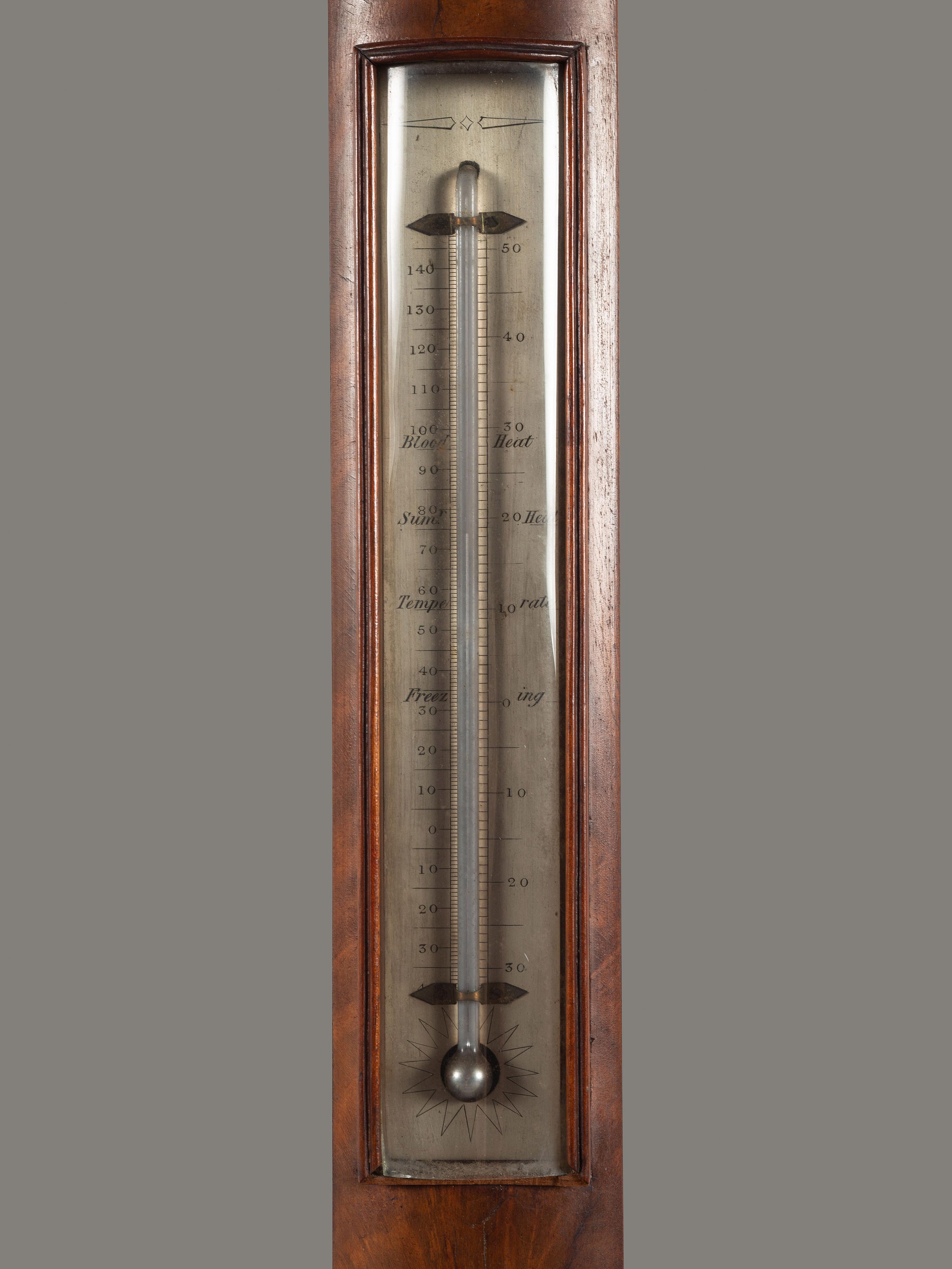 A Federal Mahogany Stick Barometer