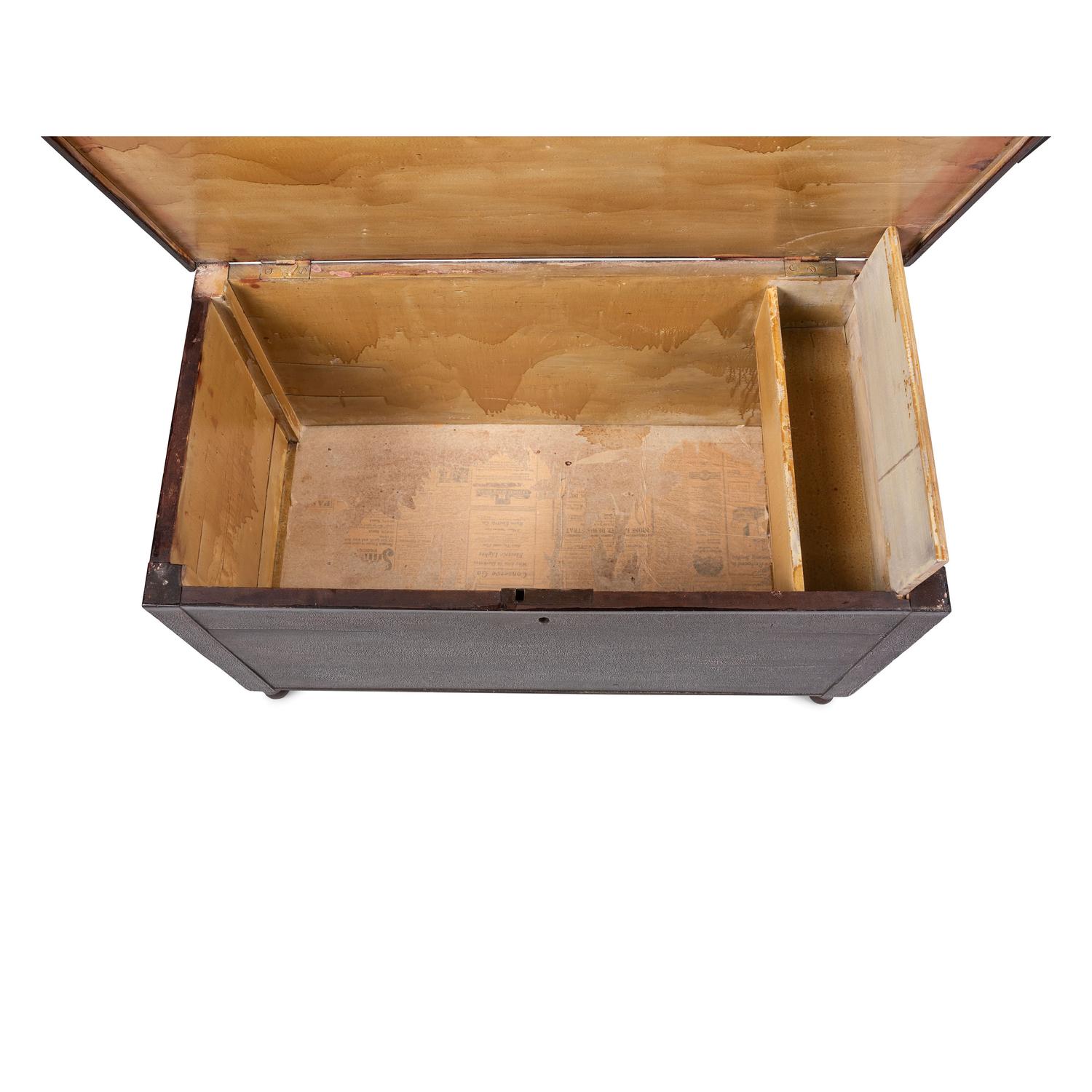 A Federal Stained Cherrywood Blanket Chest