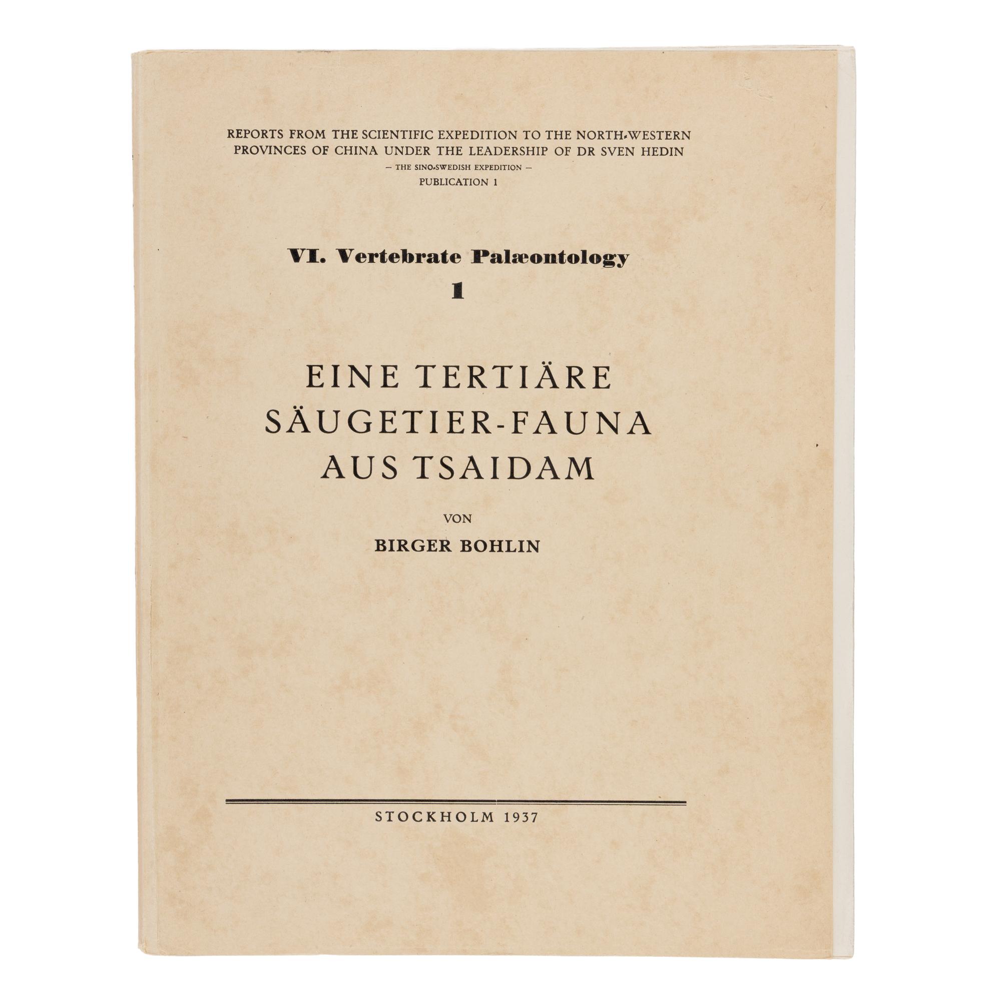 [Travel & Exploration]. (Hedin, Sven). Reports from the Scientific Expedition to the North-Western Provinces of China Under the Leadership of Dr. Sven Hedin