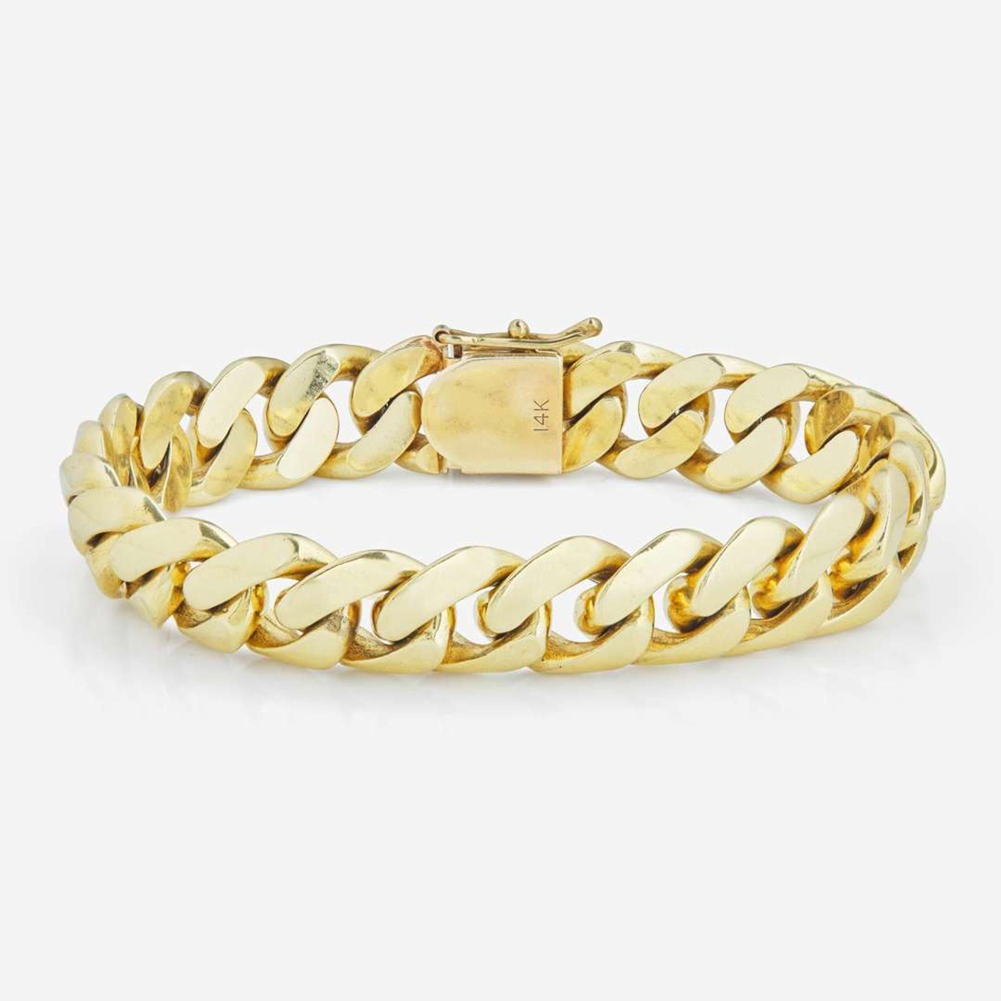 A 14K Yellow Gold Bracelet