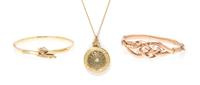 A Collection of Gold, Goldtone and Diamond Jewelry, 18.50 dwts.