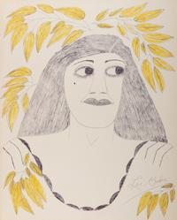 Untitled (Woman with Yellow Leaves)